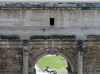 Arco di Settimio Severo - i pannelli