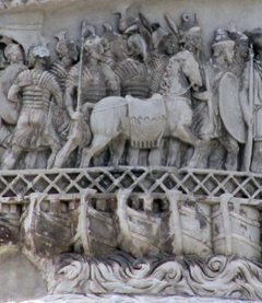Colonna di Marco Aurelio - Attraversamento del Danubio