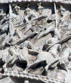 Colonna di Marco Aurelio - Carica della cavalleria Romana